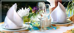 Summer terrace restaurant